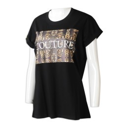 T1042 製造黑色女裝短袖T恤  個人設計直噴LOGO捲袖LOGO章T恤  T恤中心  澳洲   cap sleeve  T1042 製造黑色女裝短袖T恤  個人設計直噴LOGO捲袖LOGO章T恤  T恤中心  澳洲   cap sleeve